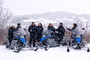 Deerhurst Resort snowmobile viewpoint Deerhurst Resort snowmobile viewpoint